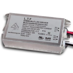 Part number DA40W700C3654-3001 Product Type LED AC/DC Driver from Manufacturer LTF Technology 