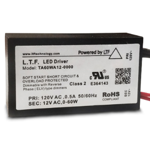 Part number TA60WA12 Product Type LED Transformer from Manufacturer LTF Technology 