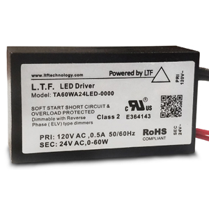 Part number TA60WA24LED Product Type LED Transformer from Manufacturer LTF Technology 