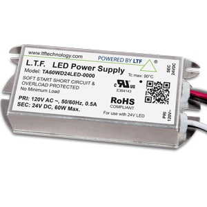 Part number TA60WD24LEDD010-0000 Product Type LED Transformer from Manufacturer LTF Technology 