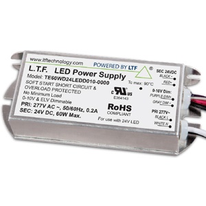 Part number TE60WD24LEDD010 Product Type LED Transformer from Manufacturer LTF Technology 