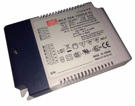 Part number IDLC-25-500 Product Type LED AC/DC Driver from Manufacturer MEAN WELL USA 