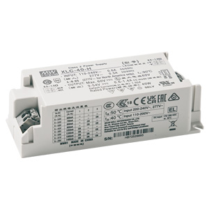 Part number XLC-40-H-BSN Product Type LED AC/DC Driver from Manufacturer MEAN WELL USA 